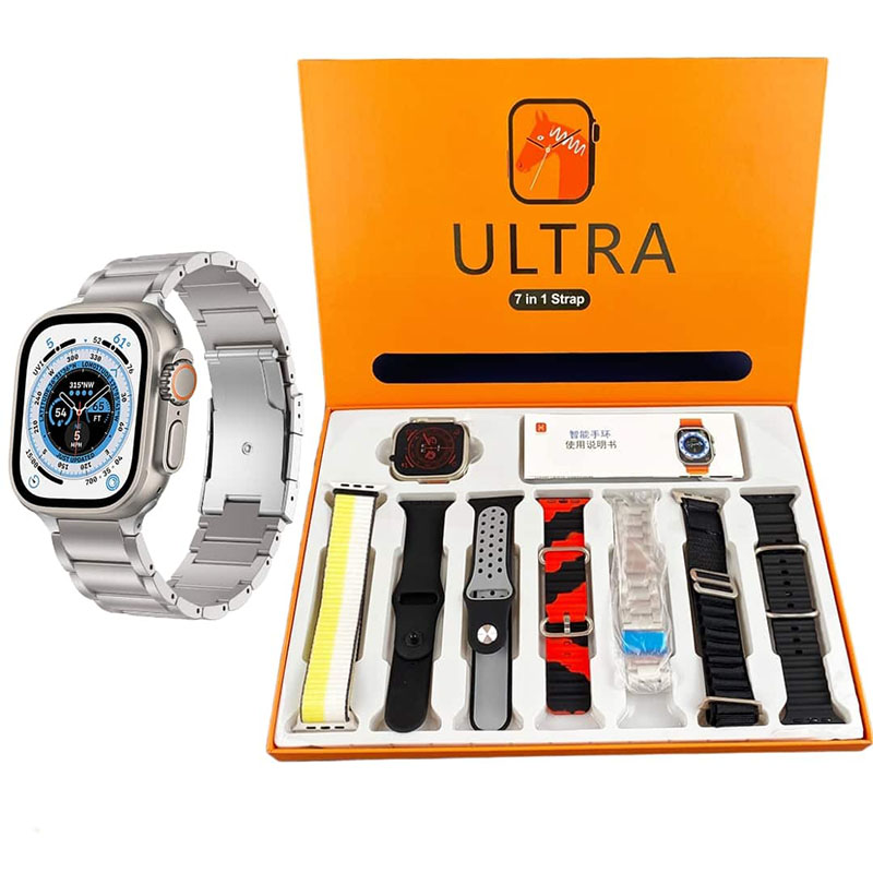 پک ساعت هوشمند الترا با 7 بند متنوع