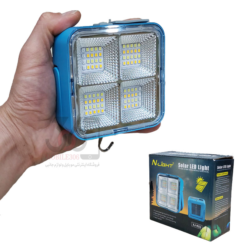 مینی پروژکتور شارژی مدل XJ-K02 دارای پنل خورشیدی