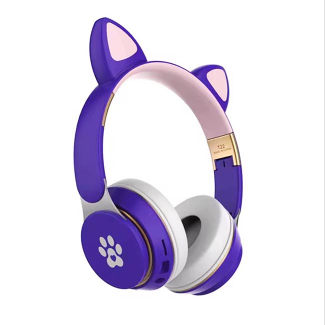 هدفون بلوتوثی گربه ای مدل T22