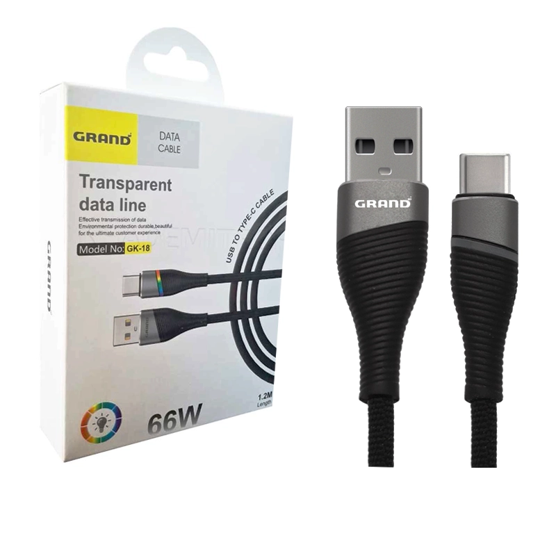 کابل شارژ USB به TYPE-C گرند اسکای مدل GK-18 گارانتی شرکتی