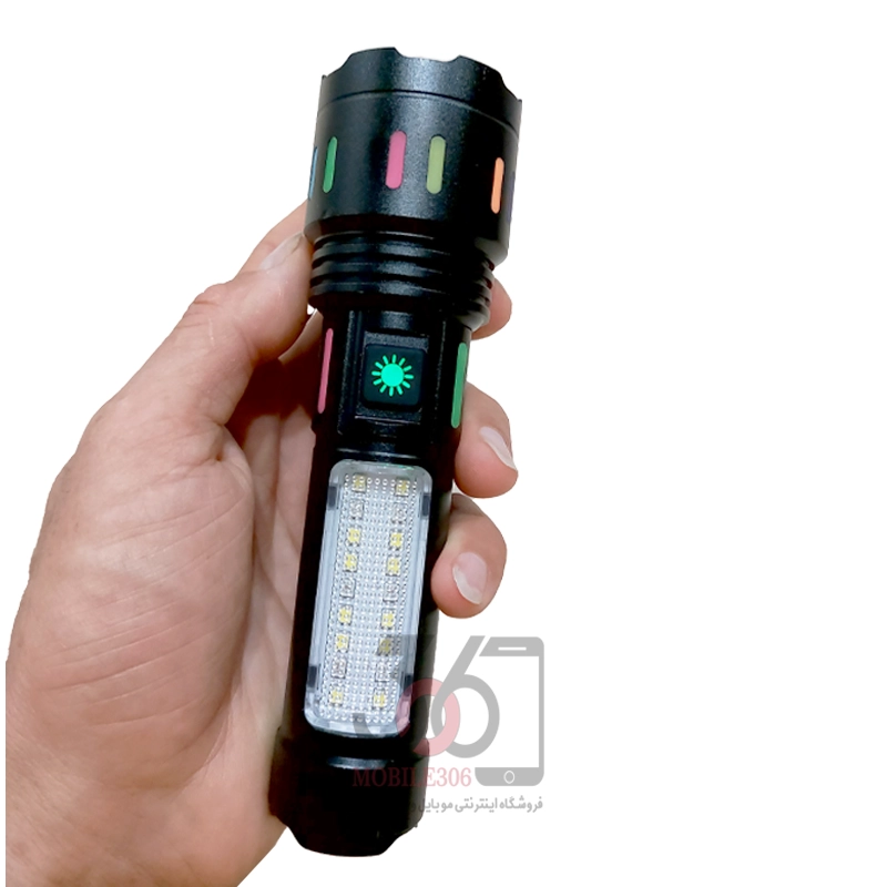 چراغ قوه پلیسی و فانوسی مدل A76 با نور عالی