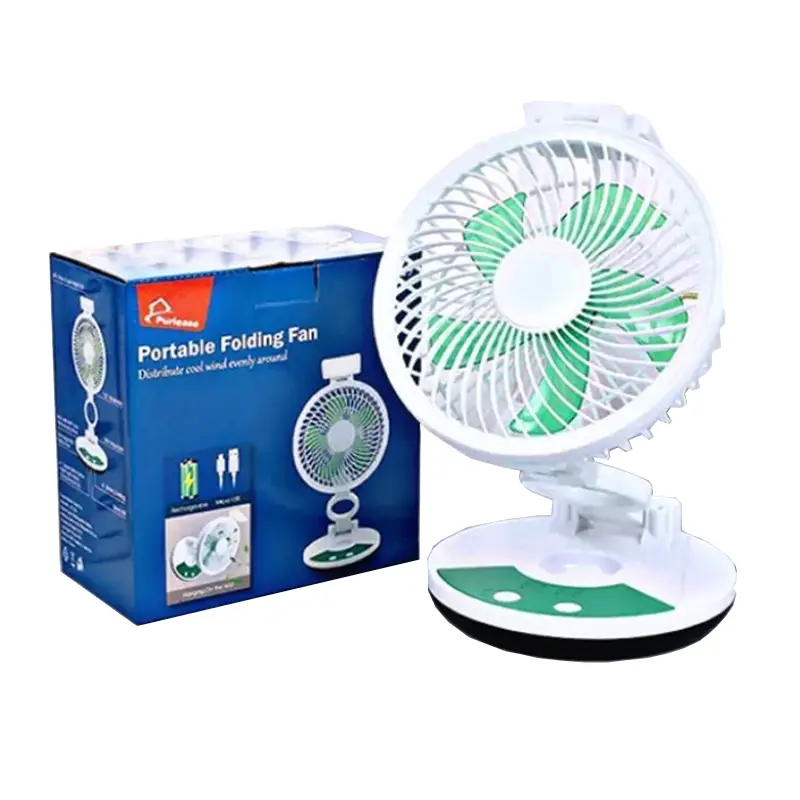 پنکه شارژی قابل حمل مدل ZT-329 چراغ دار