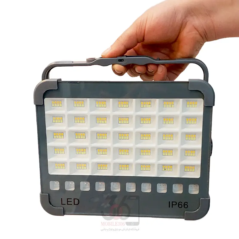 چراغ پروژکتور شارژی خورشیدی 150 وات