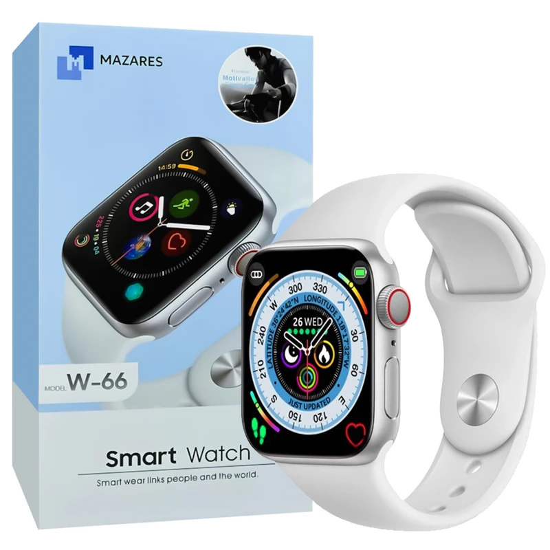 ساعت هوشمند مازارس مدل W-66 سایز 44mm