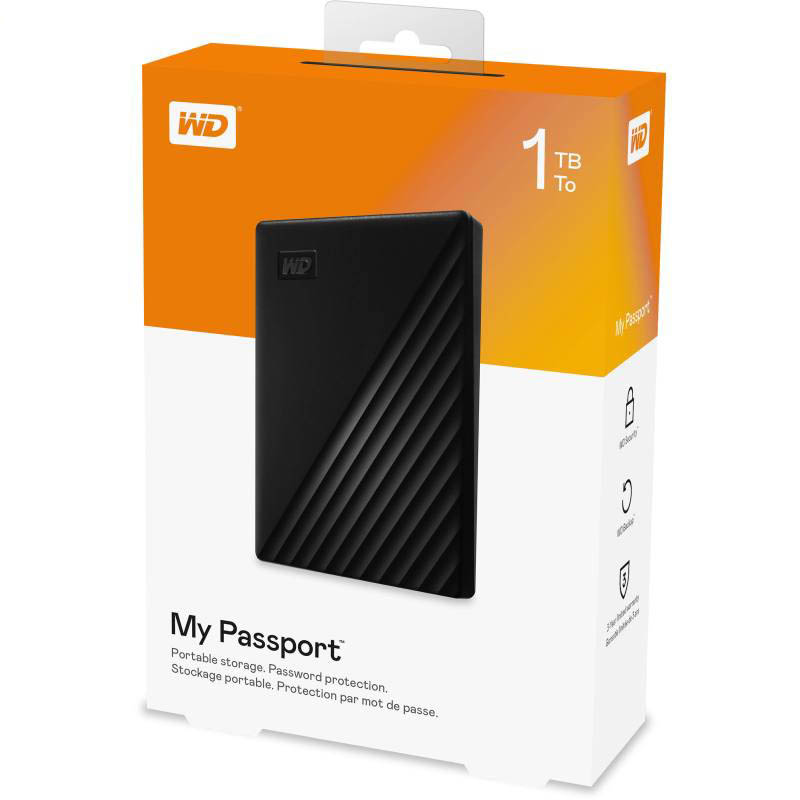 هارد اکسترنال وسترن دیجیتال مدل My Passport WD ظرفیت 1 ترابایت