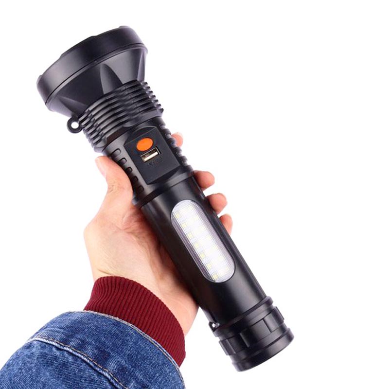 چراغ قوه دستی اسپیکر دار مدل QY-BT01A قابلیت بلوتوث و یو اس بی