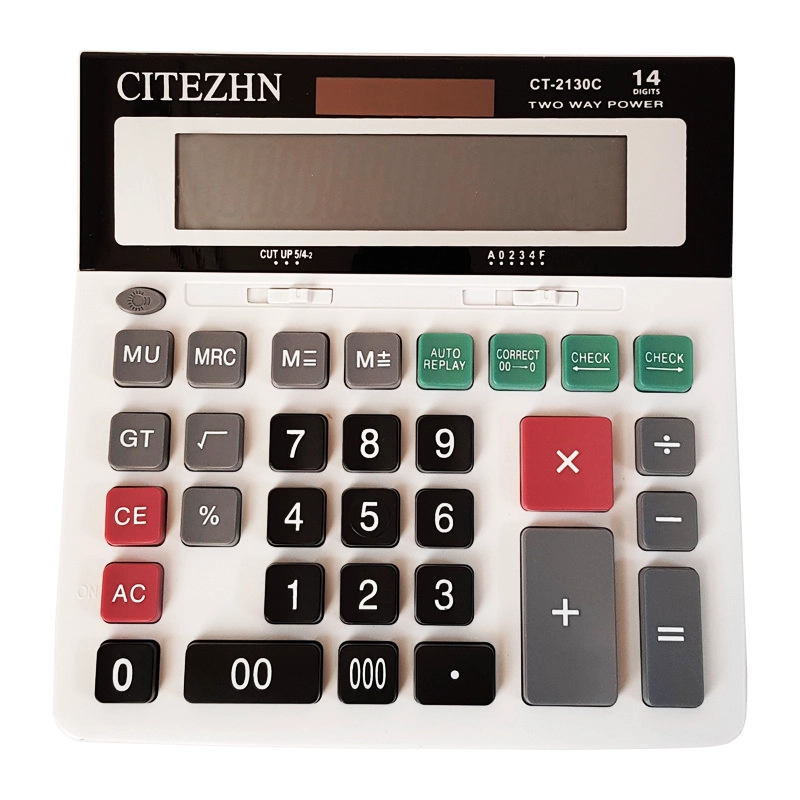 ماشین حساب سیتیژن مدل CT-2130C دارای پنل خورشیدی