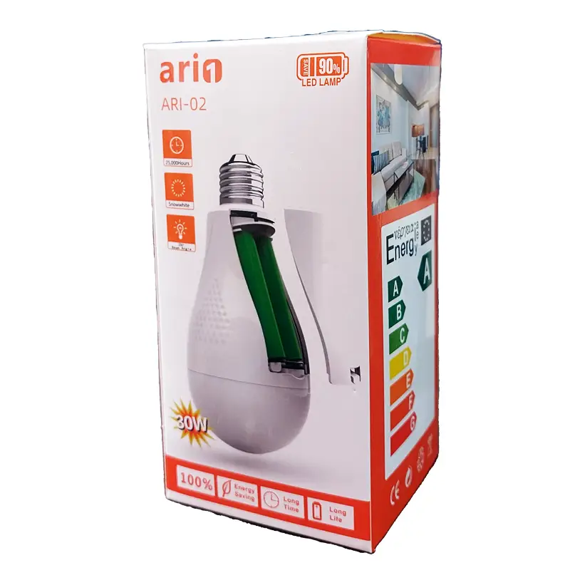 لامپ شارژی سر پیچی 30 وات ari1 مدل ARI-02 اورجینال