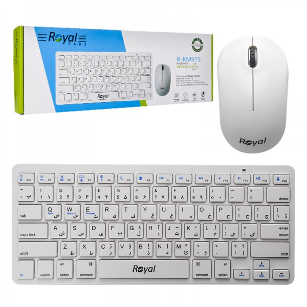 کیبورد و ماوس بی سیم رویال مدل R-KM915
